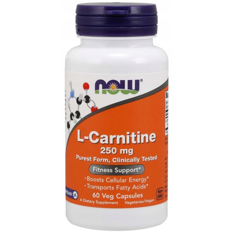 Now Foods L- carnitine 250 mg 60 kap Now Foods L- carnitine 250 mg 60 kap