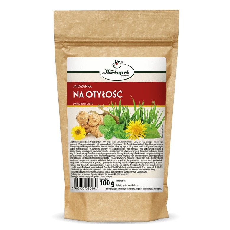 Herbapol Mieszanka na Otyłość 100 g Herbapol Mieszanka na Otyłość 100 g
