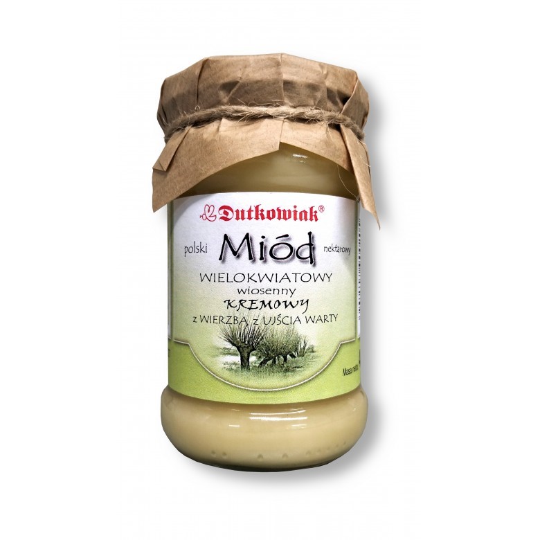 Dutkowiak Miód Wielokwiatowy Wiosenny kremowy 400g