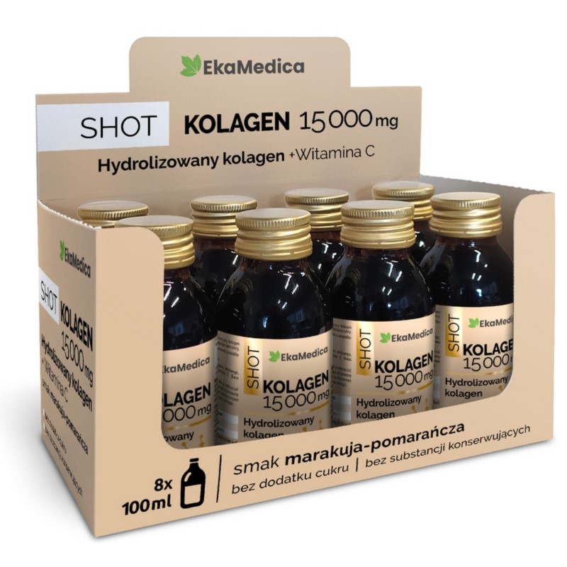 Ekamedica SHOT kolagen 15 000 mg 8x0,1 l Ekamedica SHOT kolagen 15 000 mg 8x0,1 l