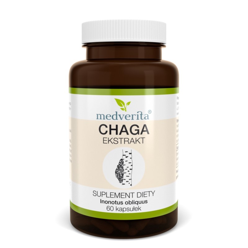 Medverita Chaga Ekstrakt 60 k Medverita Chaga Ekstrakt 60 k