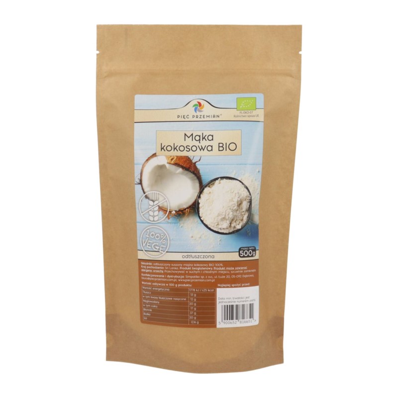Pięć przemian Mąka Kokosowa BIO 500g