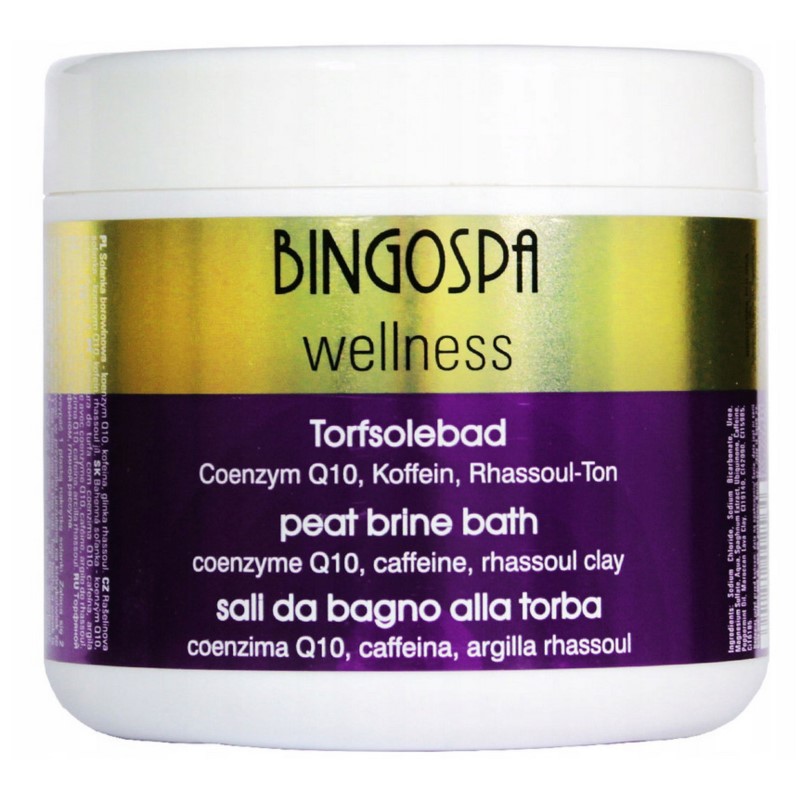 Bingospa Solanka Borowinowa Z Q10 I Kofeiną 600 G Bingospa Solanka Borowinowa Z Q10 I Kofeiną 600 G