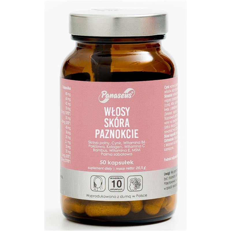 Panaseus Włosy Skóra Paznokcie 50 k