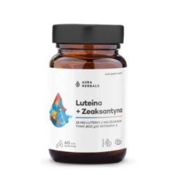 Aura Herbals Luteina Zeaksantyna Witamina A 60 kap