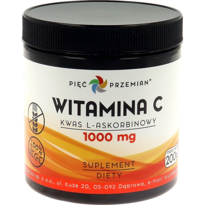 Pięć Przemian Witamina C 1000mg 200 g Pięć Przemian Witamina C 1000mg 200 g