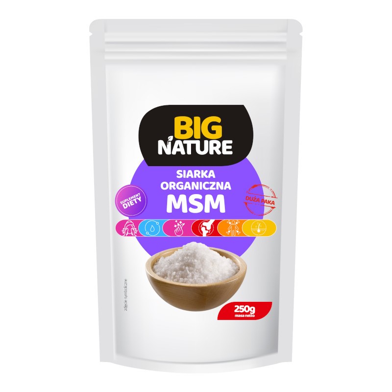 Big Nature Siarka Organiczna MSM 250 g