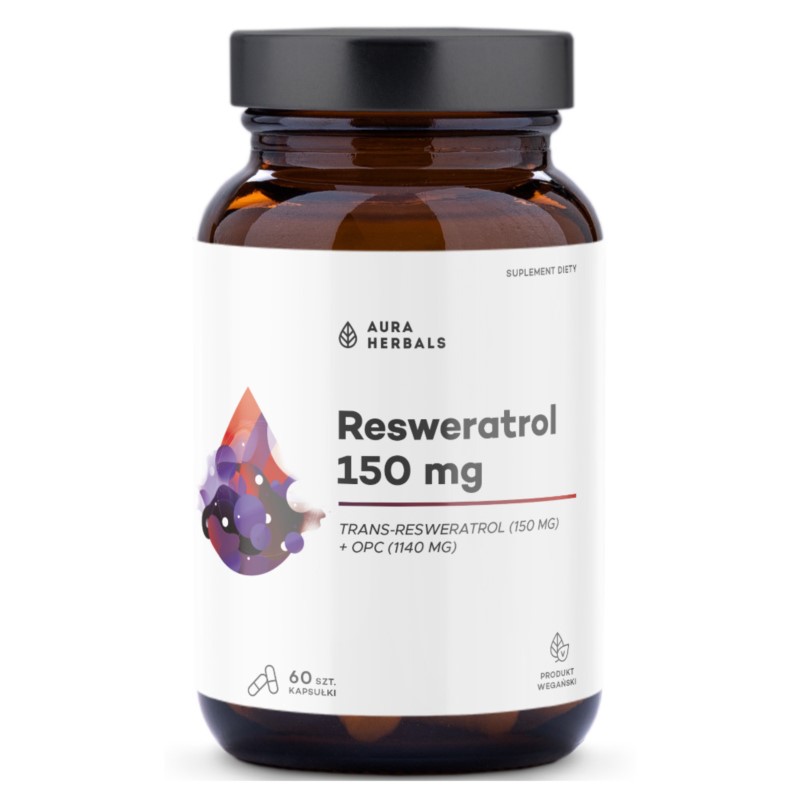 Aura Herbal Resweratrol 150 mg 60 k.