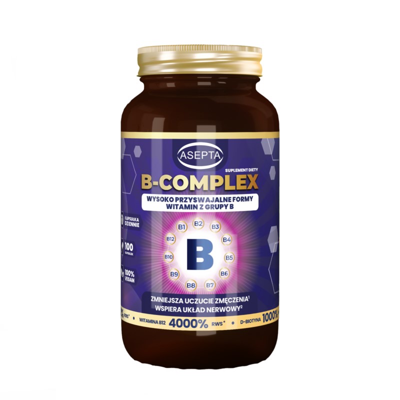 Asepta Witamina B - complex 100 kap Asepta Witamina B - complex 100 kap