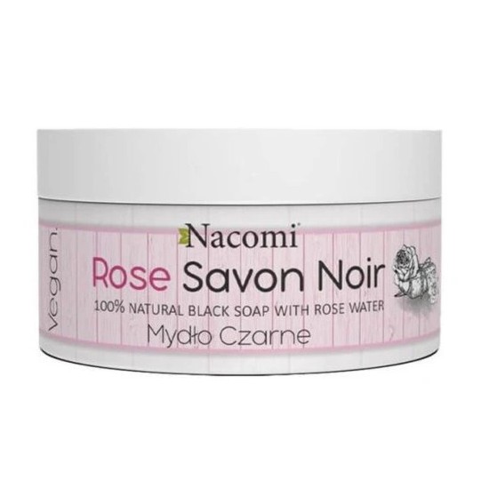Nacomi Rose Savon Noir Mydło czarne 125 g Nacomi Rose Savon Noir Mydło czarne 125 g