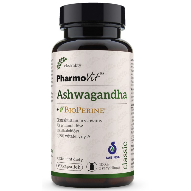 Pharmovit Ashwagandha + BioPerine 90 k Pharmovit Ashwagandha + BioPerine 90 k