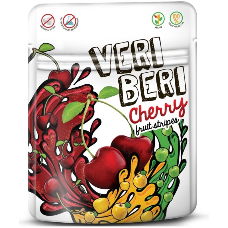 Veri Beri Bezglutenowe żelki wiśniowe 50 g Veri Beri Bezglutenowe żelki wiśniowe 50 g