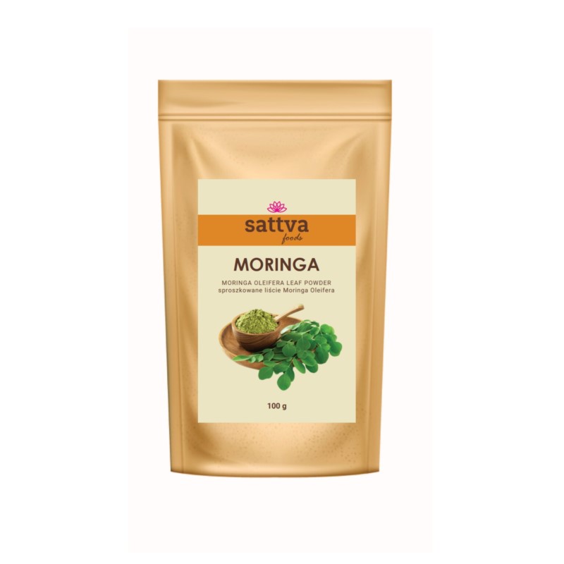 Sattva foods Moringa proszek 100 g Sattva foods Moringa proszek 100 g