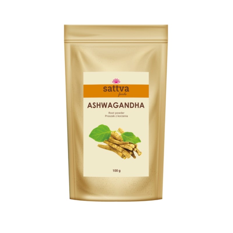 Sattva foods Ashwagandha proszek 100 g Sattva foods Ashwagandha proszek 100 g
