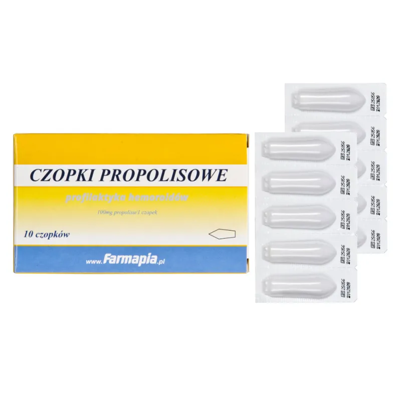 Farmapia Czopki propolisowe 10 czopków Farmapia Czopki propolisowe 10 czopków