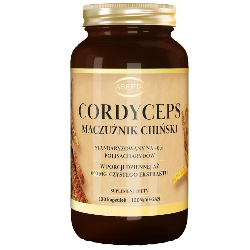 Asepta Cordyceps Maczunik chiński stanaryzacja 40% Asepta Cordyceps Maczunik chiński stanaryzacja 40%