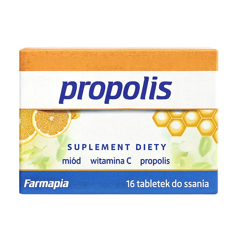 Farmapia Propolis tabletki do ssania 16 szt. Farmapia Propolis tabletki do ssania 16 szt.