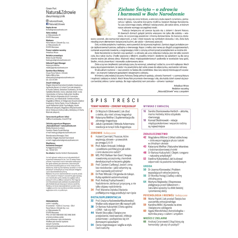 Magazyn Natura & Zdrowie listopad grudzień 2025 Magazyn Natura & Zdrowie listopad grudzień 2025