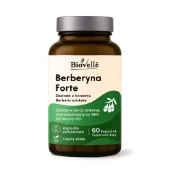 Biovelle Berberyna Forte z Chromem 500 mg 60 k Biovelle Berberyna Forte z Chromem 500 mg 60 k