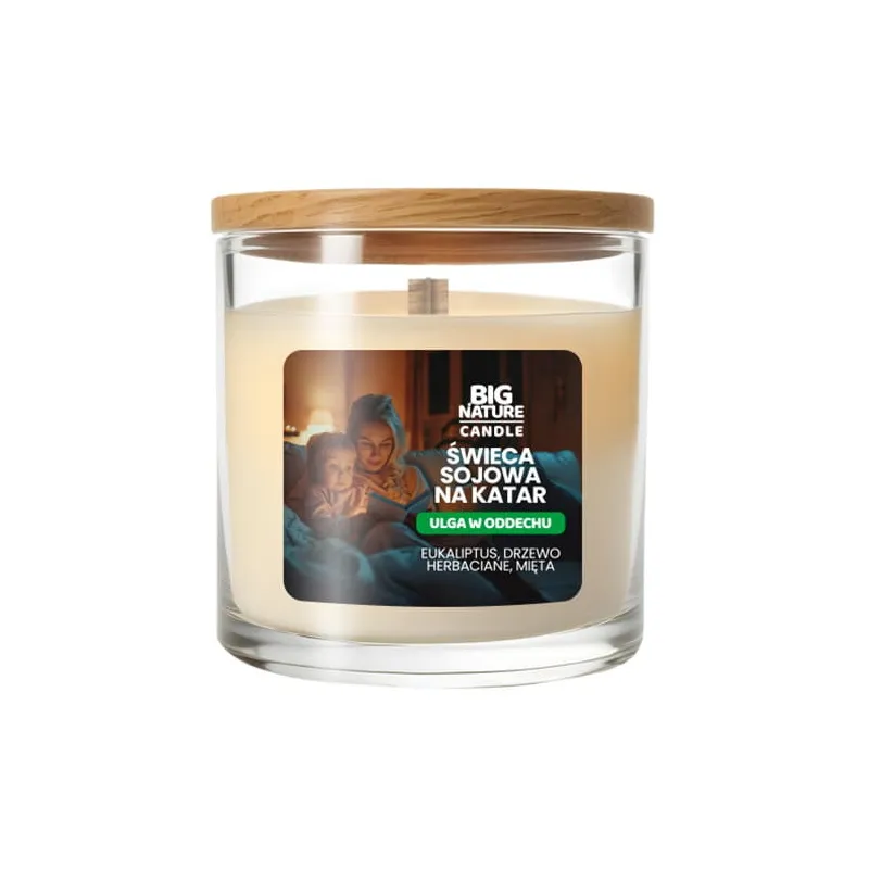 Big Nature Świeca Sojowa Ulga w oddechu 155 g