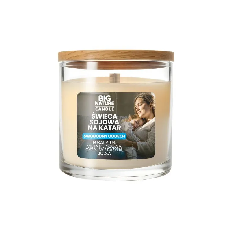 Big Nature Świeca Sojowa Swobodny Oddech 155 g