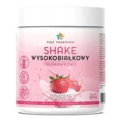 Pięć Przemian Shake wysokobiałkowy truskawkowy 400