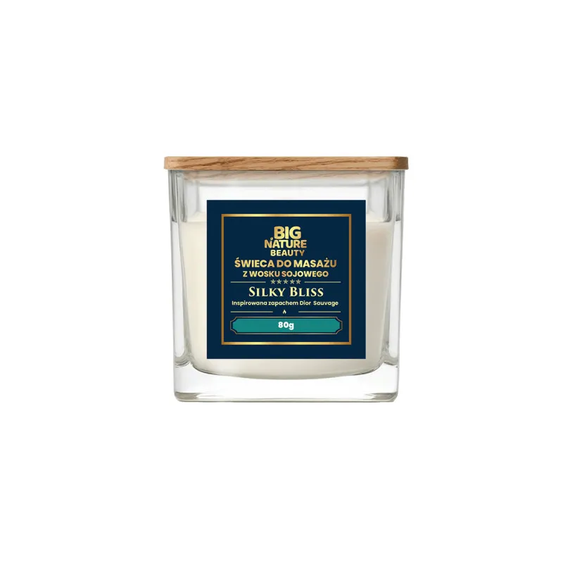 Big Nature Świeca Sojowa do masażu SILKY BLISS 80g Big Nature Świeca Sojowa do masażu SILKY BLISS 80g