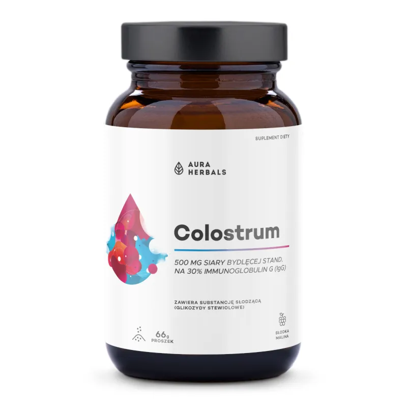 Aura Herbals Colostrum 66 g proszek malina