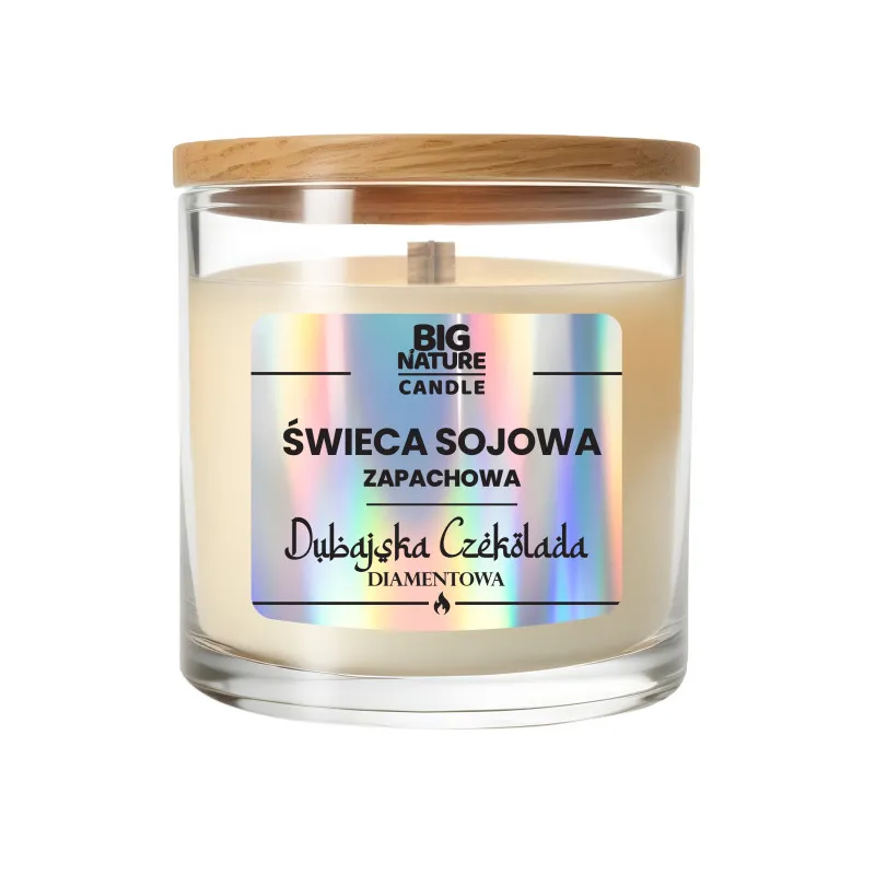 Big Nature Świeca Sojowa Dubajska Czekolada 155 g
