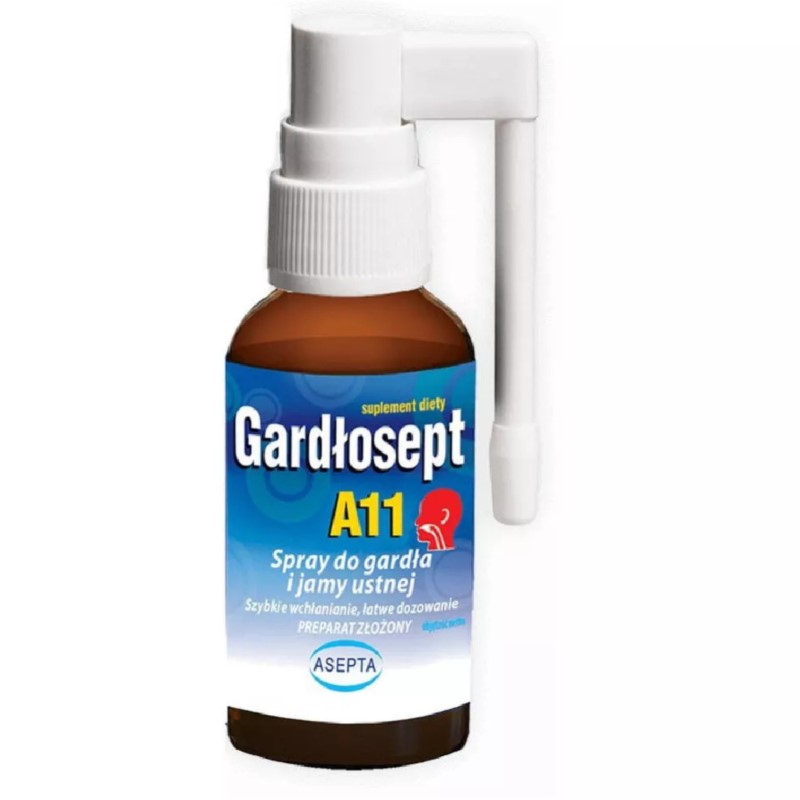 Asepta Gardłosept A11 Spray do gardła 30 ml