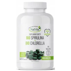 Natvita BIO Spirulina i BIO Chlorella 140 tabletek