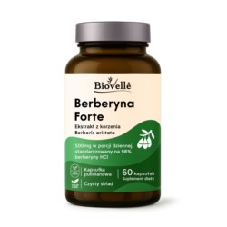 Biovelle Berberyna Forte z Chromem 500 mg 60 k Biovelle Berberyna Forte z Chromem 500 mg 60 k