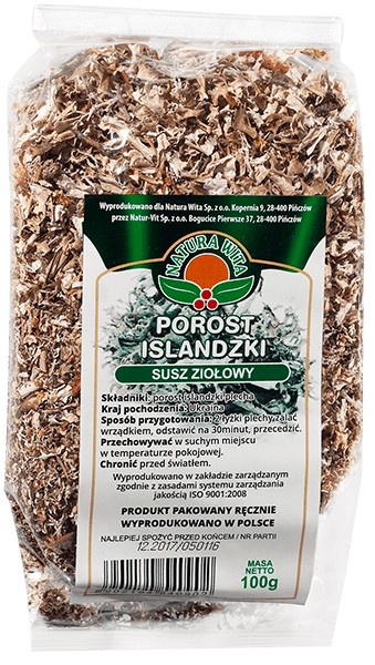 Natura Wita Porost Islandzki 100G Natura Wita Porost Islandzki 100G