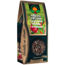 Natura Wita Herbata Zielona Malina I Truskawka100G