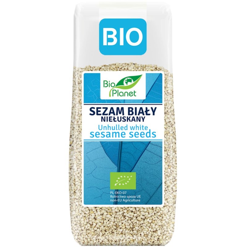 BIO PLANET Sezam biały niełuskany BIO 200 g BIO PLANET Sezam biały niełuskany BIO 200 g