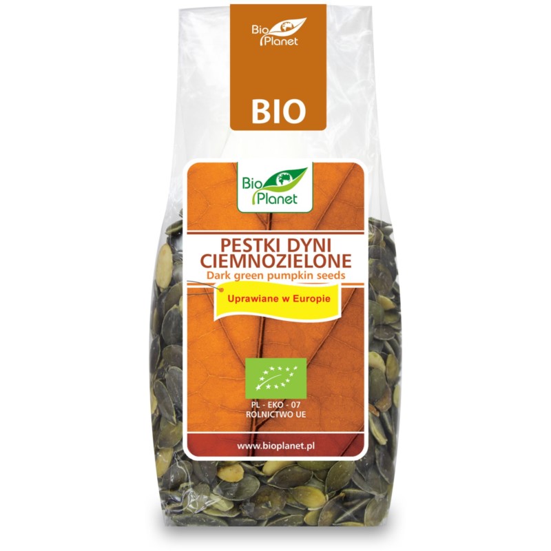 BIO PLANET Pestki dyni ciemnozielone BIO 150g