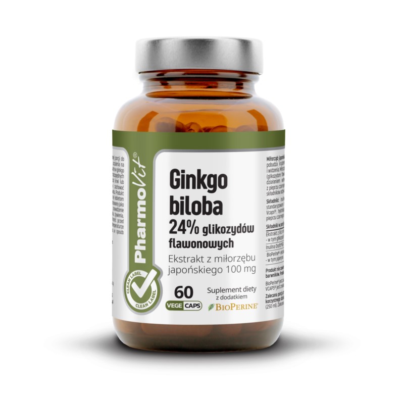 Pharmovit Ginko biloba 24 % glikozydów Herballine