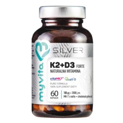 Myvita Silver Witamina K2+D3 Forte 60 K Myvita Silver Witamina K2+D3 Forte 60 K