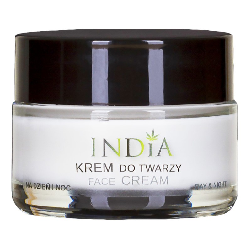 India Krem Do Twarzy Z Olejem Z Konopi dzień noc India Krem Do Twarzy Z Olejem Z Konopi dzień noc