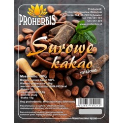 Proherbis Surowe kakao mielone 200 g Proherbis Surowe kakao mielone 200 g