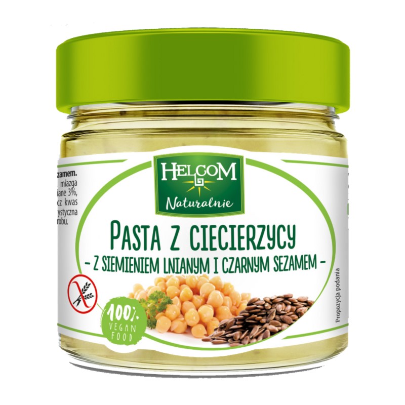 Helcom Pasta z ciecierzycy z siemieniem i sezamem