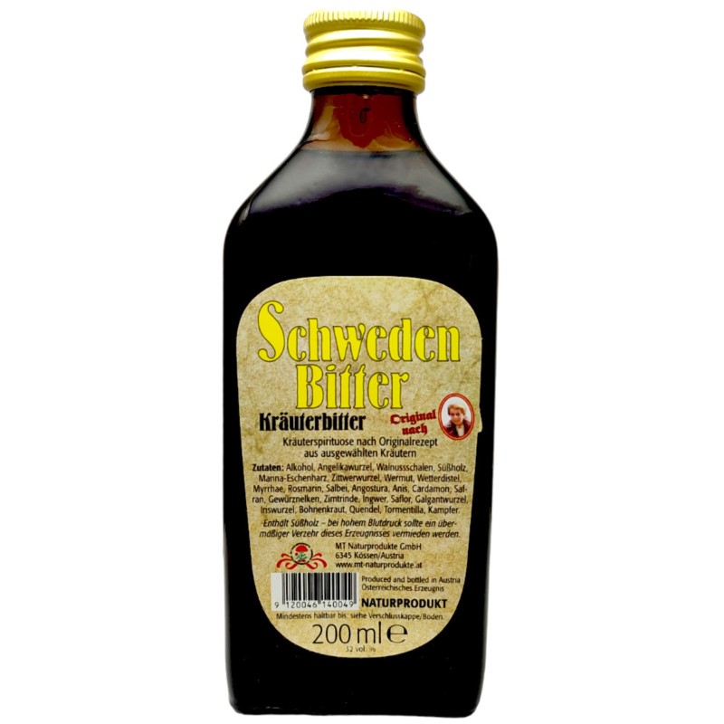 Natura Zioła Szwedzkie z alkoholem 200 ml Natura Zioła Szwedzkie z alkoholem 200 ml
