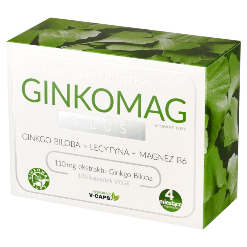 Xenicopharma Ginkomag Plus 120 Kap Lepsza pamięć