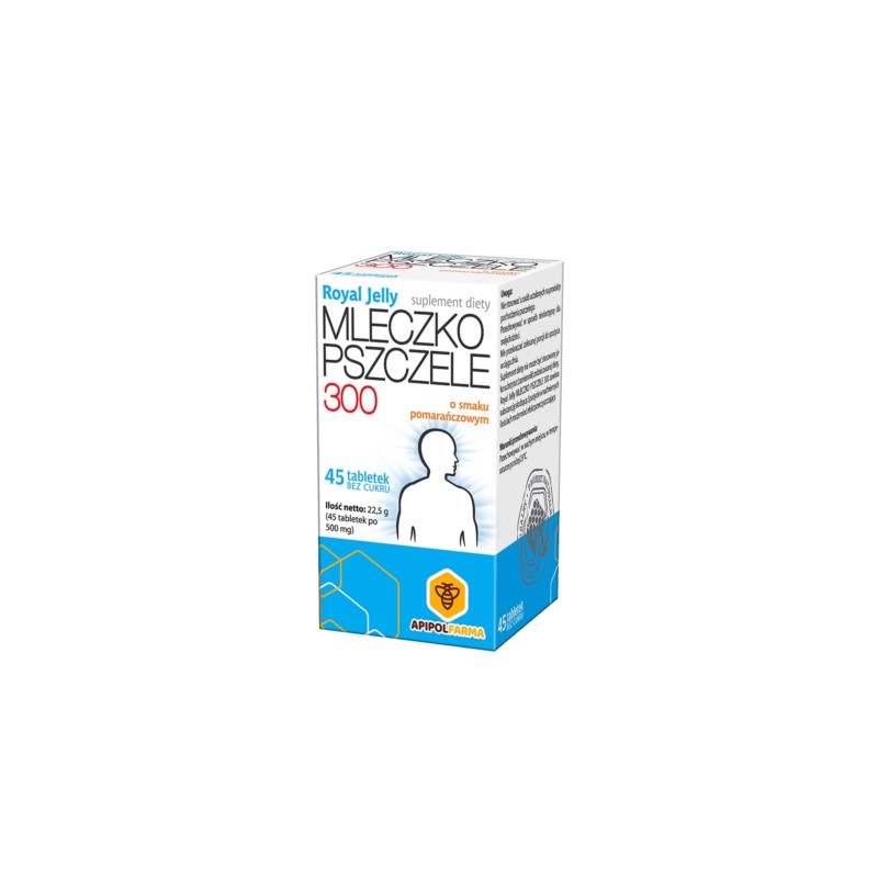 ApipolFarma Mleczko Pszczele 300 45 t. ApipolFarma Mleczko Pszczele 300 45 t.