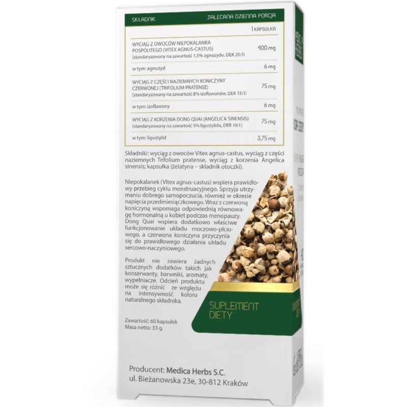 Medica Herbs Niepokalanek Czerwona koniczyna