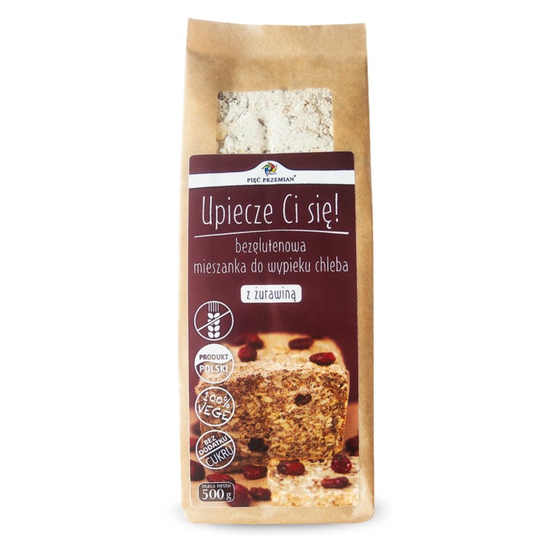 Pięć Przemian Mieszanka do wypieku chleba żurawina