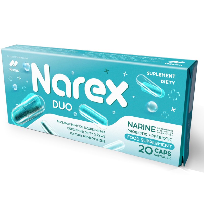 Narex Duo 180 mg 20 kaps.