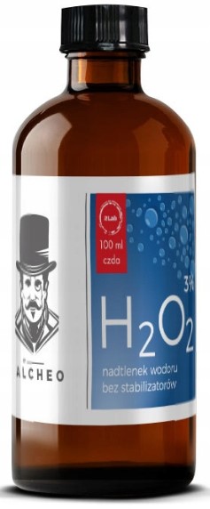 Nadtlenek wodoru 3%   Bez stabilizatorów 100ml