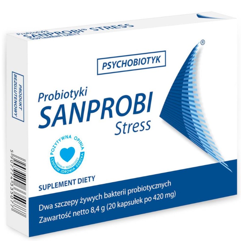 Sanprobi Stress probiotyki 20 kapsułek