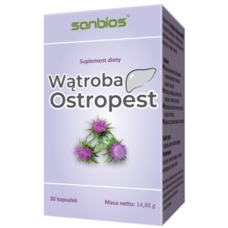 Sanbios Wątroba Ostropest 30 kap
